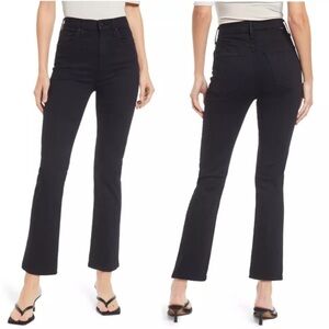 Mother the hustler ankle fray Women's Black Flare Jeans size 31